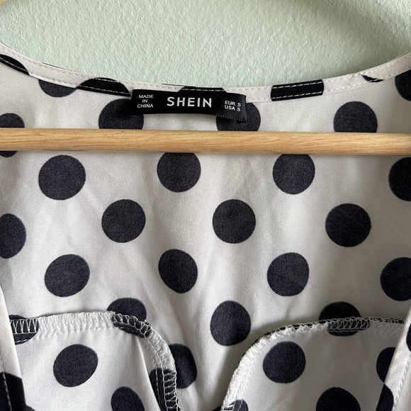 Polka Dots Asymmetric Shrug - Picture 5 of 5